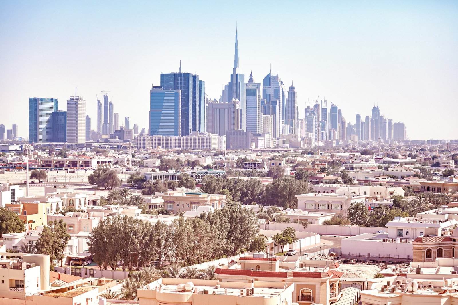 Dubai skyline, United Arab Emirates.